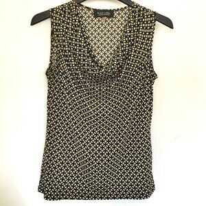 Black Label by Even Picone Women's Cowl Neck Sleeveless Tops, Size M, Pre owned